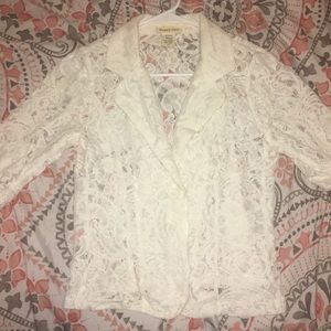 Lace blazer